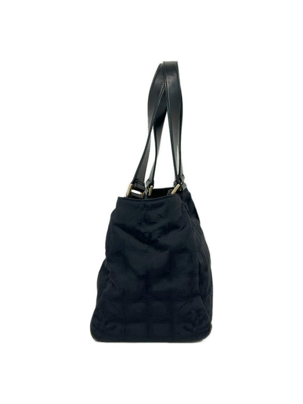 ★SOLD★ Chanel Tote New Travel Line Black Leather - Picture 4 of 9